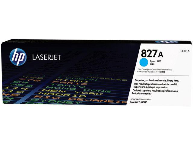 9418896 HP CF301A Toner HP CF301A 827A 32K cyan HP h&#248;ykapasitetstone bl&#229;